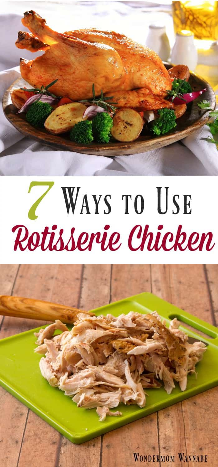 When you need a quick and easy dinner, rotisserie chicken is popular go-to. Check out these different ways to use rotisserie chicken so you can enjoy it all week without getting bored!