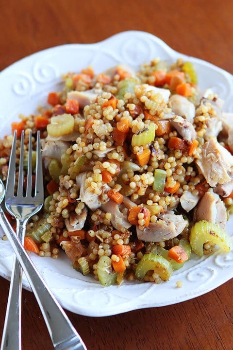Easy Chicken and Couscous Skillet Dinner from Kevin & Amanda, LLC