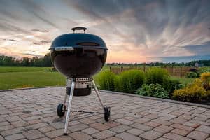 bbq grill on back patio