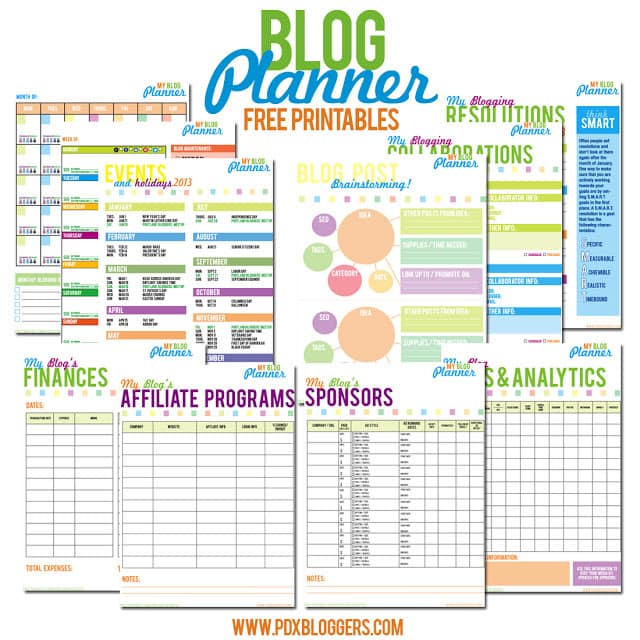 A Well Crafted Party Blog Planner