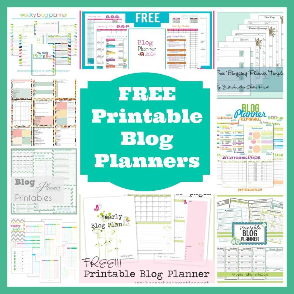 These blog planners are free and printable! #printables #freeprintables #blogplanner #freeblogplanner