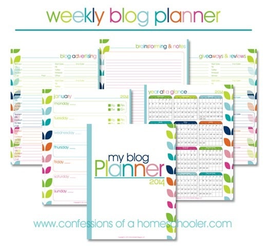 Confessions of a Homeschooler Blog Planner