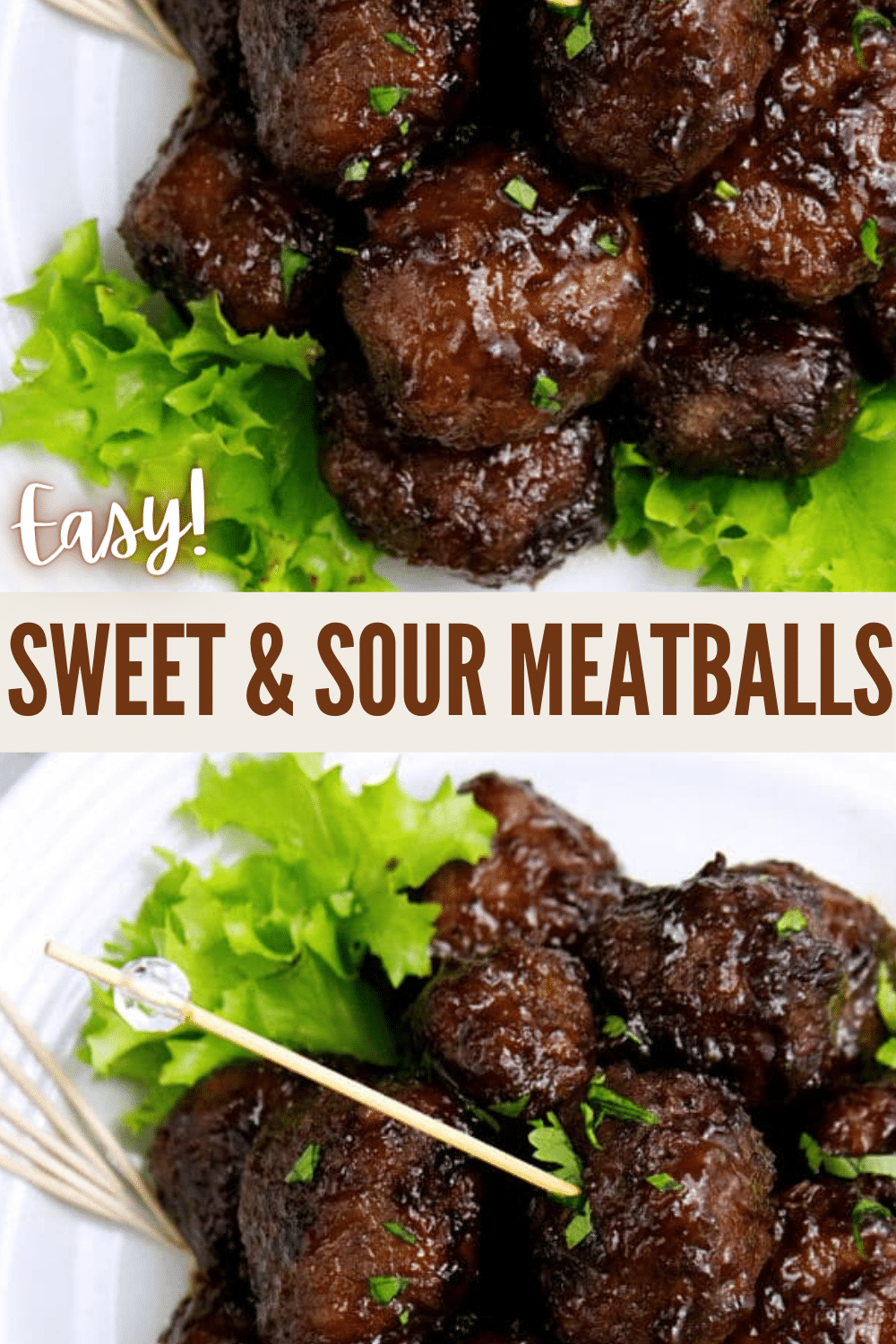 A super easy appetizer recipe for sweet & sour meatballs. You just need a few ingredients and a crockpot! They make great finger foods for a party. #appetizers #fingerfoods #meatballs via @wondermomwannab