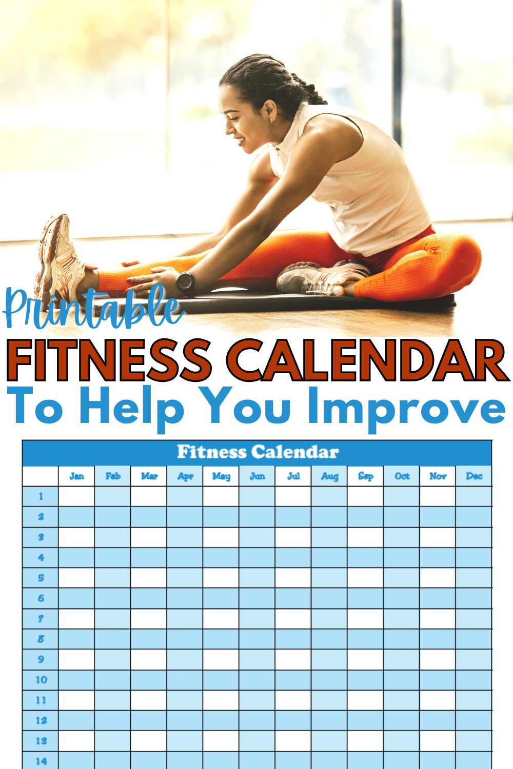If you have resolved to improve your fitness this year, you don’t have to fall into the category of February quitters. Use this chart to stay on track. #fitness #fitnessmotivation #printable via @wondermomwannab