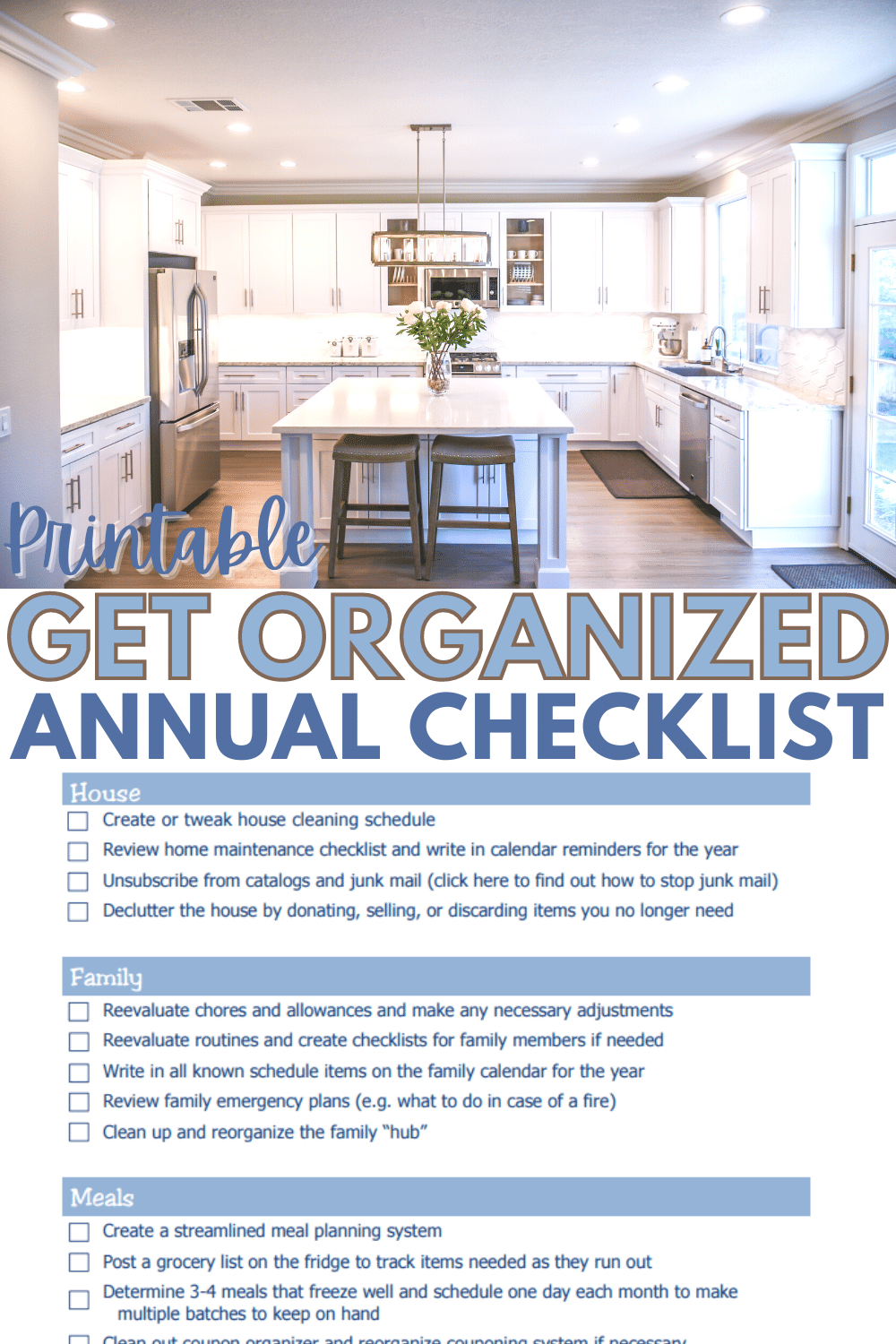 Are you finding that your usual habits and schedules needed to be readjusted? Here's a get organized checklist to help you analyze & organize your life. #organize #organization #checklist #printable via @wondermomwannab