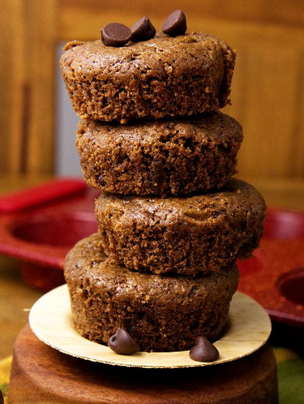 a stack of Chocolate Cookies filled with Peanut Butter Cup