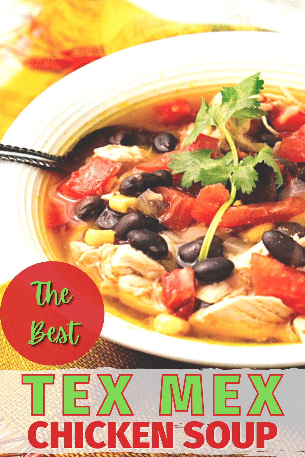 If you like Tex Mex flavors you are going to love this soup! It's full of your favorite flavors that are made even better with a secret ingredient. #texmex #soup #recipes via @wondermomwannab
