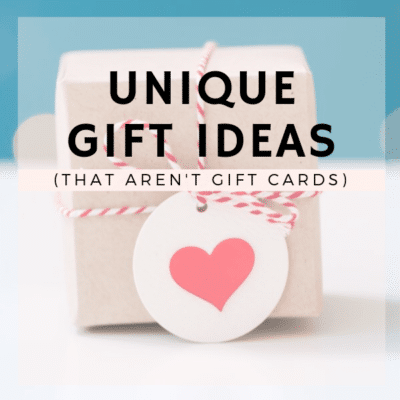 where to find unique gift ideas that arent gift cards
