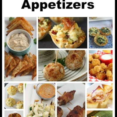 Collage of appetizers