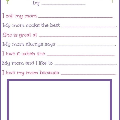 Happy Mothers Day printable