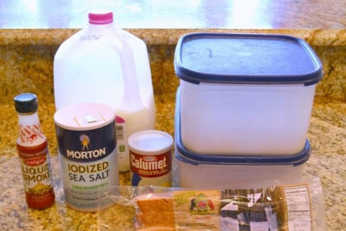 Bacon Bread Ingredients.