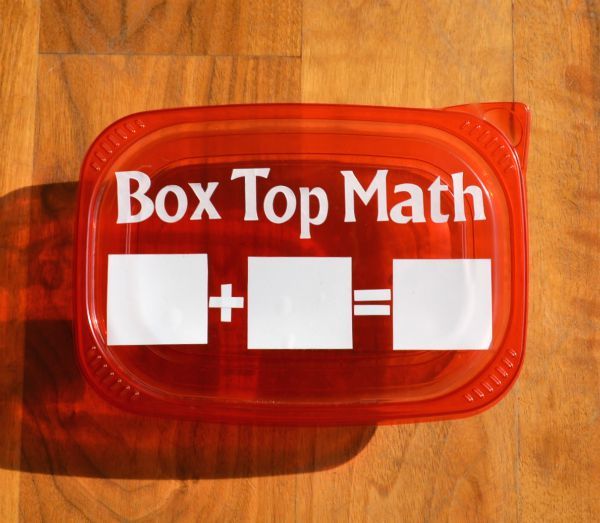 Box Top Math Container
