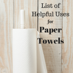 Paper towels on a paper towel holder