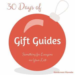 graphic of an ornament on a white background with title text reading 30 Days of Gift Guides