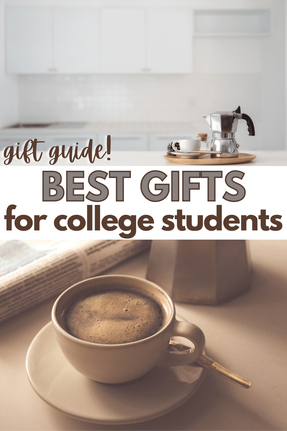 Here's a list of the best gifts for college students. There's ideas for entertainment, studying, making them feel at home, technology, & of course, clothes. #giftguide #giftideas #collegestudents via @wondermomwannab