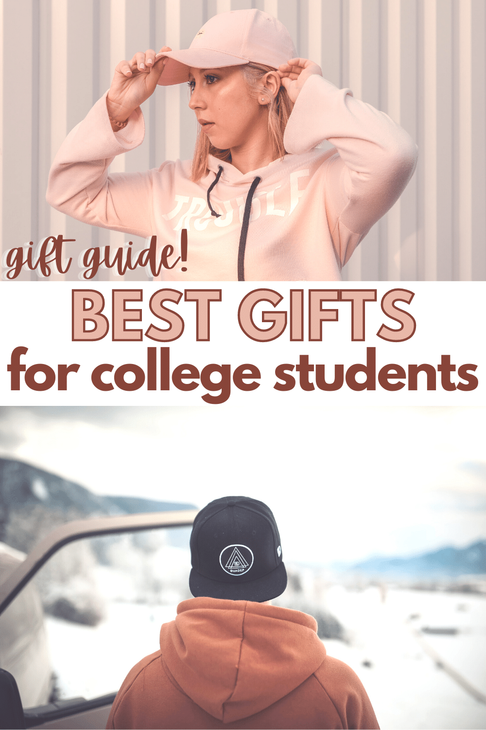 Best Gifts for College Students with a title text reading Gift Guide! Best Gifts for college students