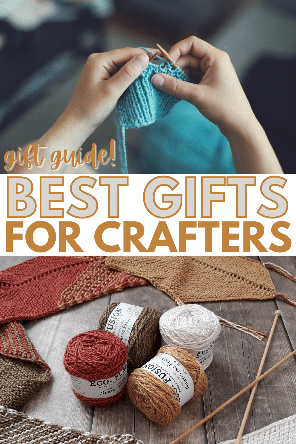 Best Gifts for Crafters with a title text reading Gift Guide! Best Gifts for Crafters