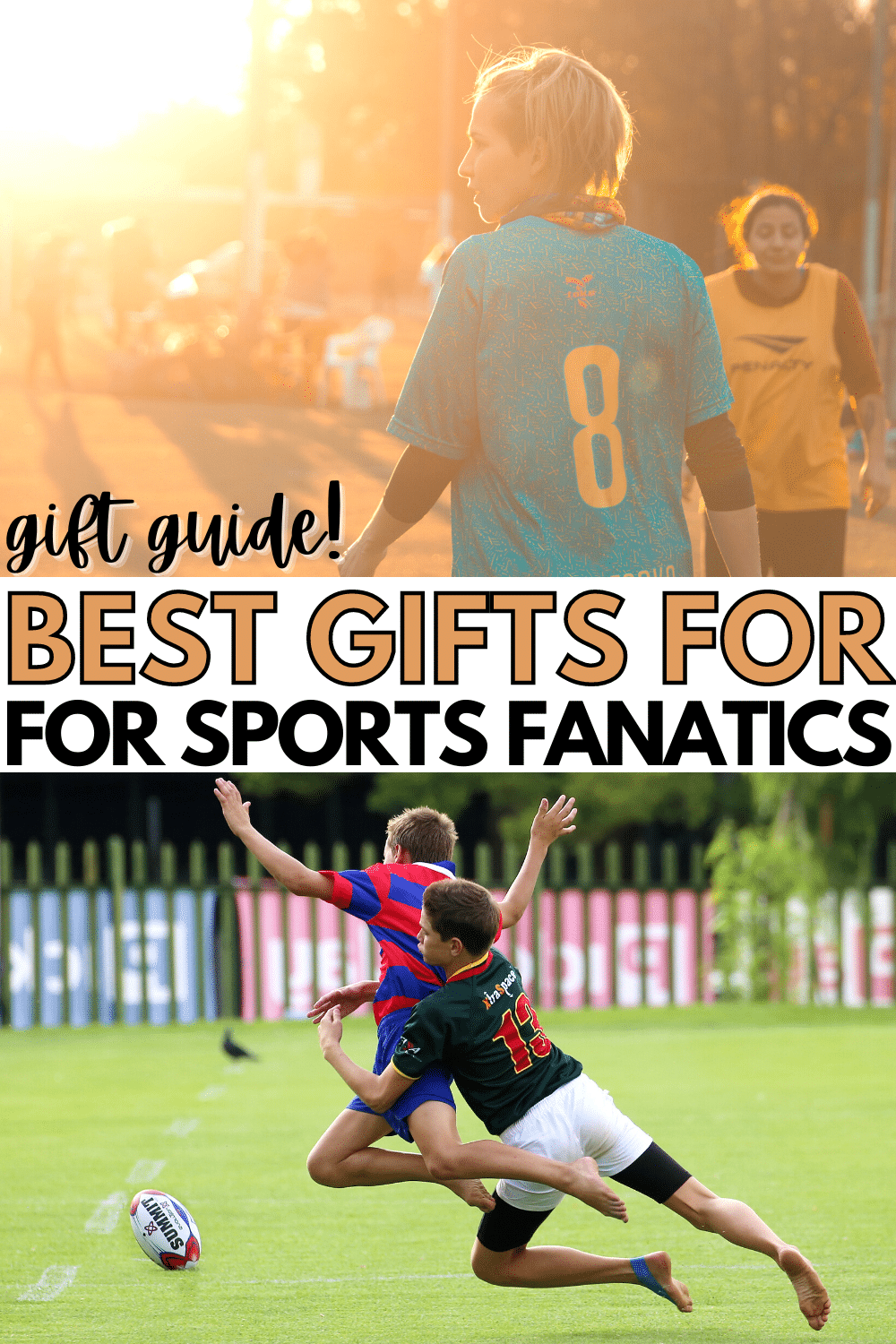 If you need to buy a gift for a huge sports fan, here's a list of the best gifts for sports fanatics. There's things for game day and to show team spirit. #sportsfan #giftguide #giftideas #sportsfanatic via @wondermomwannab