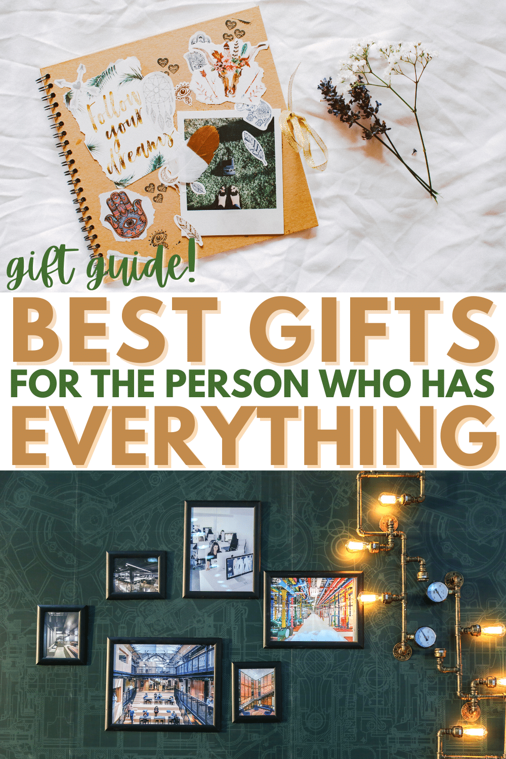 Do you have a hard time shopping for someone who doesn't have a wish list? Here's a guide of the best gifts for the person who has everything. #giftguide #giftideas #personalgifts via @wondermomwannab