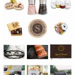 Collage of gift ideas for hostesses