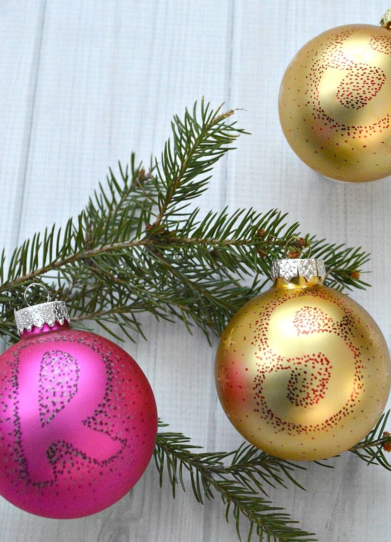 Easy-DIY-Ornaments that are monogrammed