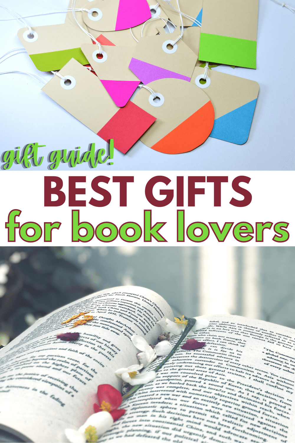 There are lots of great gifts for book lovers besides books. There are some great ideas in this best gifts for book lovers guide. #giftguide #giftideas #booklovers via @wondermomwannab