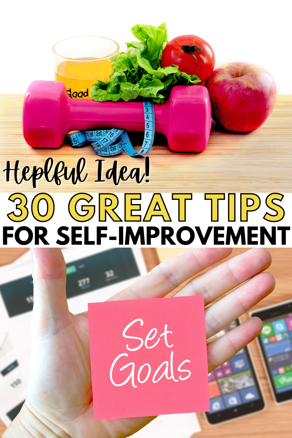 Everyone wants to be the best they can be. By following these 30 self-improvement tips, they will help you be more focused, energetic, and balanced. #selfcare #selfimprovement #metime via @wondermomwannab