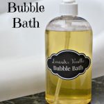 Lavender vanilla homemade bubble bath