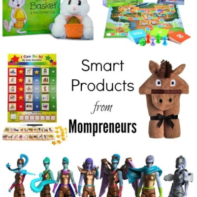 Collage of smart products from mompreneurs