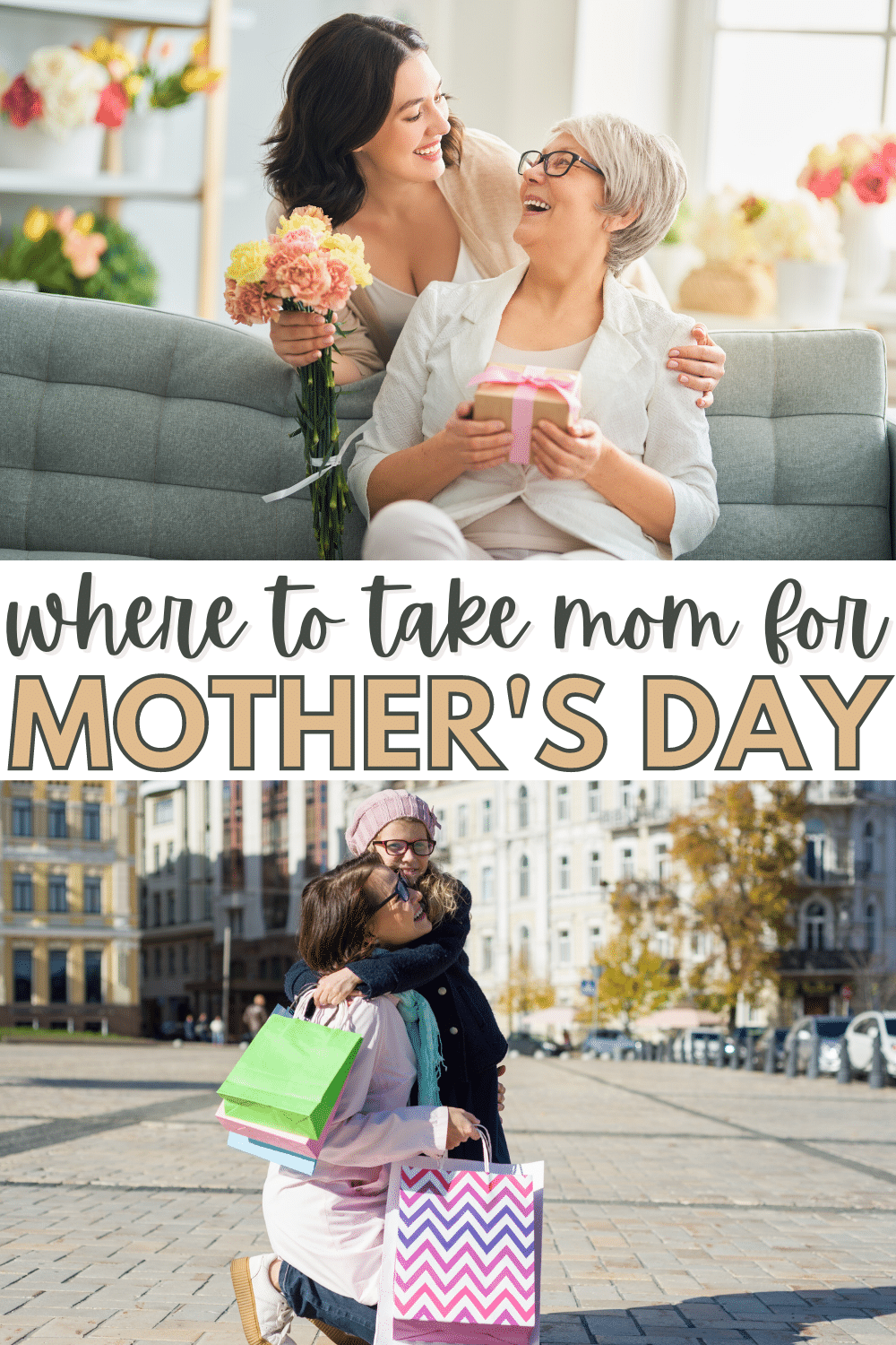 Mom spends a lot of time working on the house. Give her a break on Mother's Day and take her out. Here are some ideas of where to take mom for Mother's Day. #mothersday #formom #mothersdaygifts #forher via @wondermomwannab