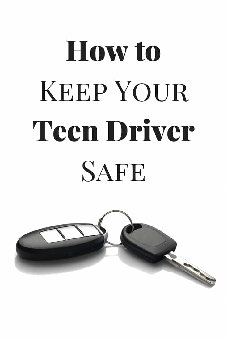 a car key on a white background with title text reading How to Keep Your Teen Driver Safe