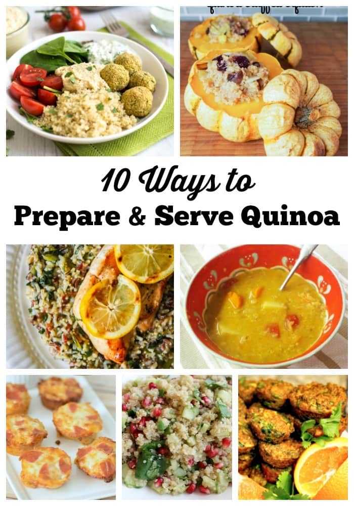 It's easy to work this superfood into your diet with so many different ways to enjoy it. Here are 10 ways to prepare and serve quinoa. #quinoa #superfood #sidedish #healthyeating via @wondermomwannab