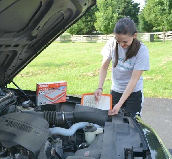 You should change your engine air filter once each year