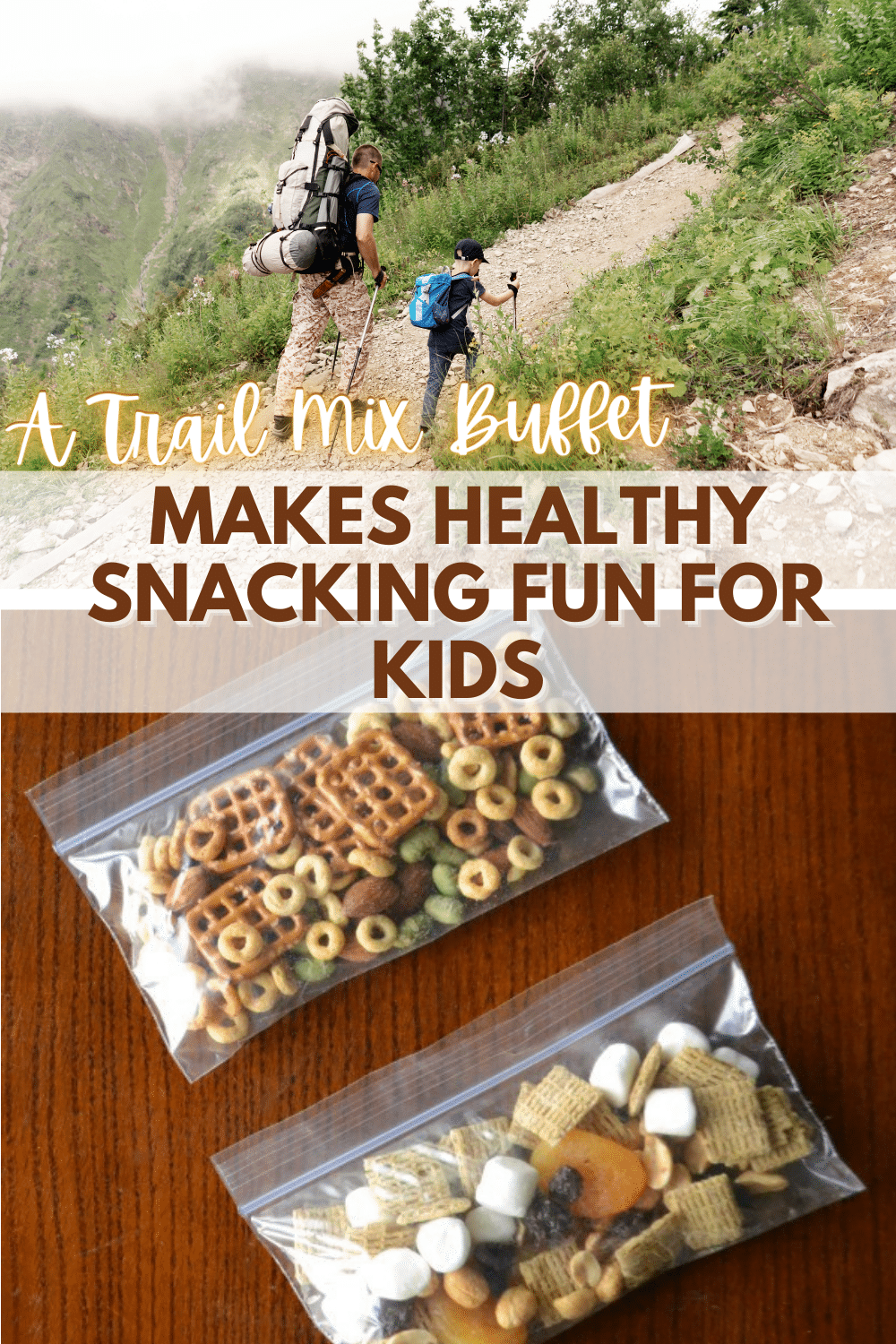 A trail mix buffet is a great way to empower kids to make their own healthy snack choices and have fun in the process of making them. #trailmix #healthysnack #forkids #buffet via @wondermomwannab