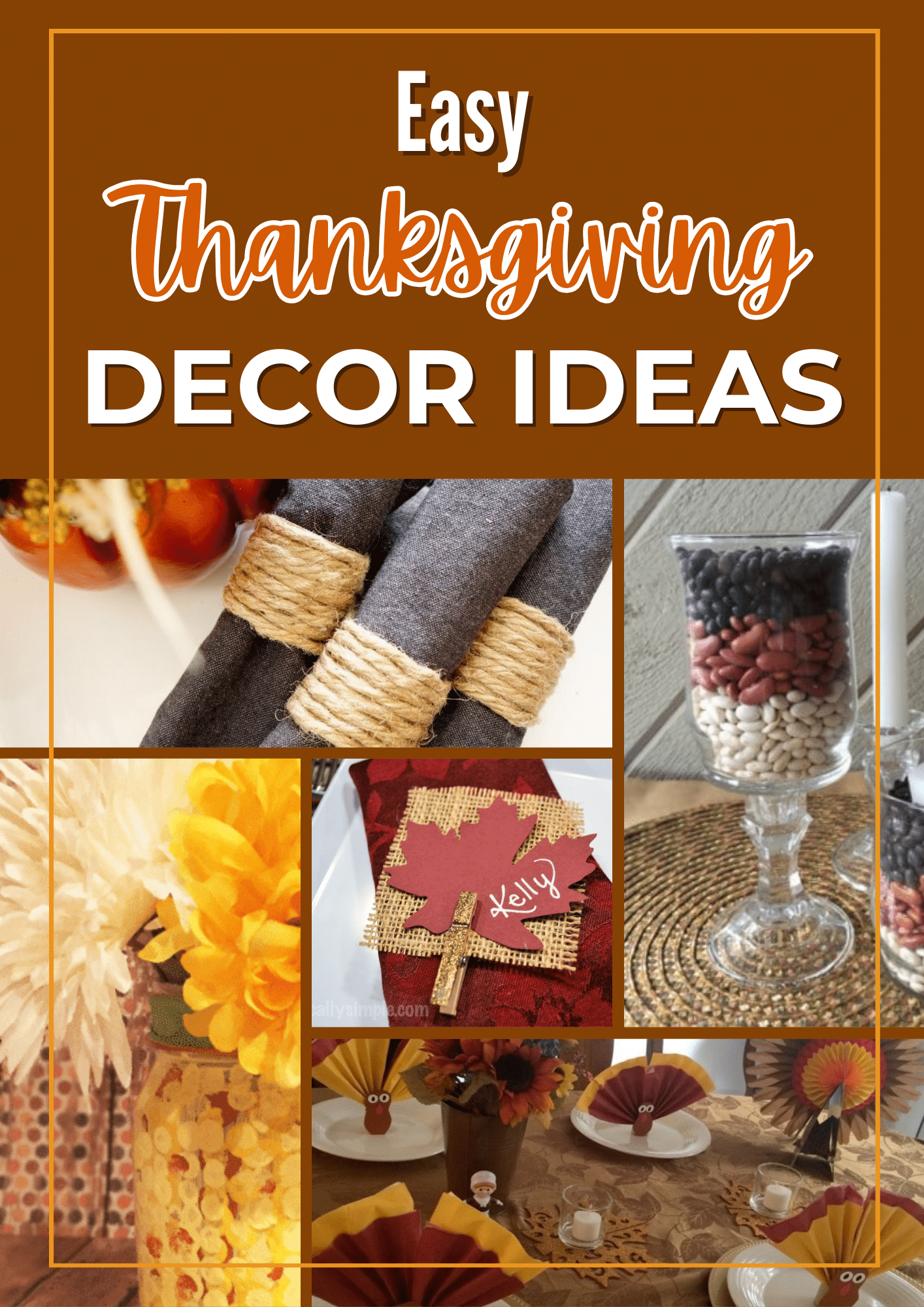Easy Thanksgiving decor ideas can transform any space into a warm and inviting setting for the holiday. Whether you're hosting a small gathering or a big feast, these simple and creative ideas will add a festive touch