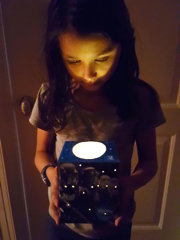 My daughter loved the Star Wars night light we made together.