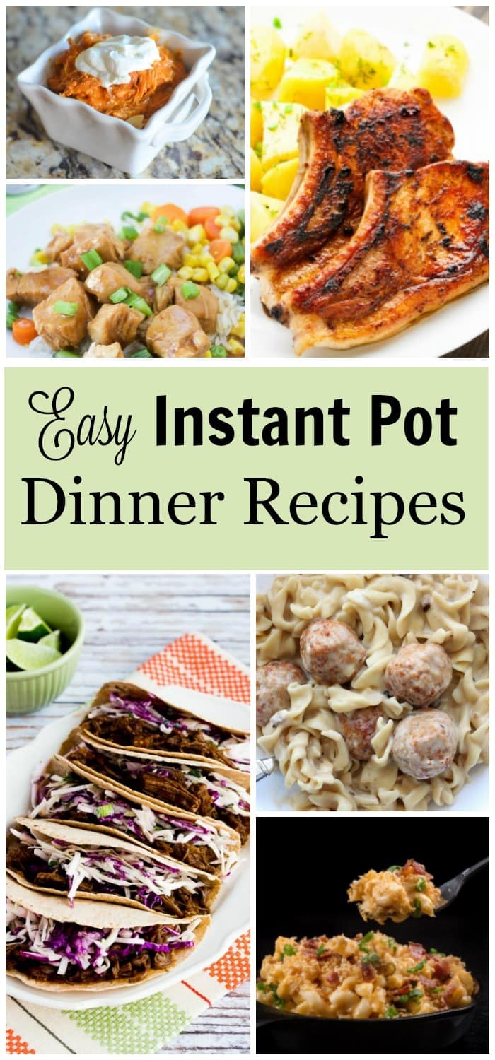 Got an Instant Pot but don't have any recipes? Here are some great easy dinner recipes I found! #instantpot #pressurecooker #easydinnerrecipes via @wondermomwannab