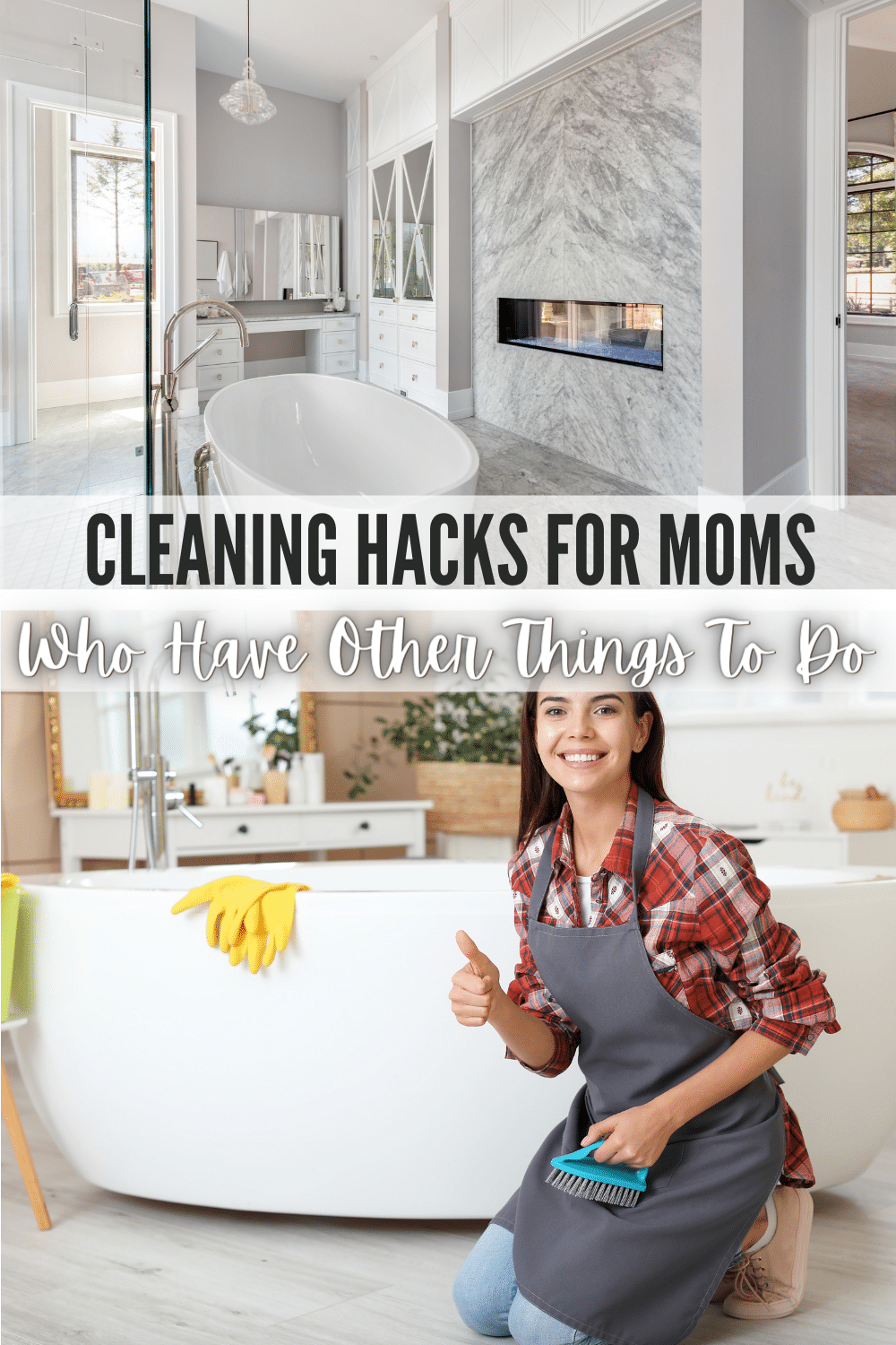 Cleaning hacks for moms that make some of the toughest, most dreaded cleaning tasks MUCH easier and using items that are already on hand. #cleaninghacks #cleaning #momlife #cleaningtips via @wondermomwannab
