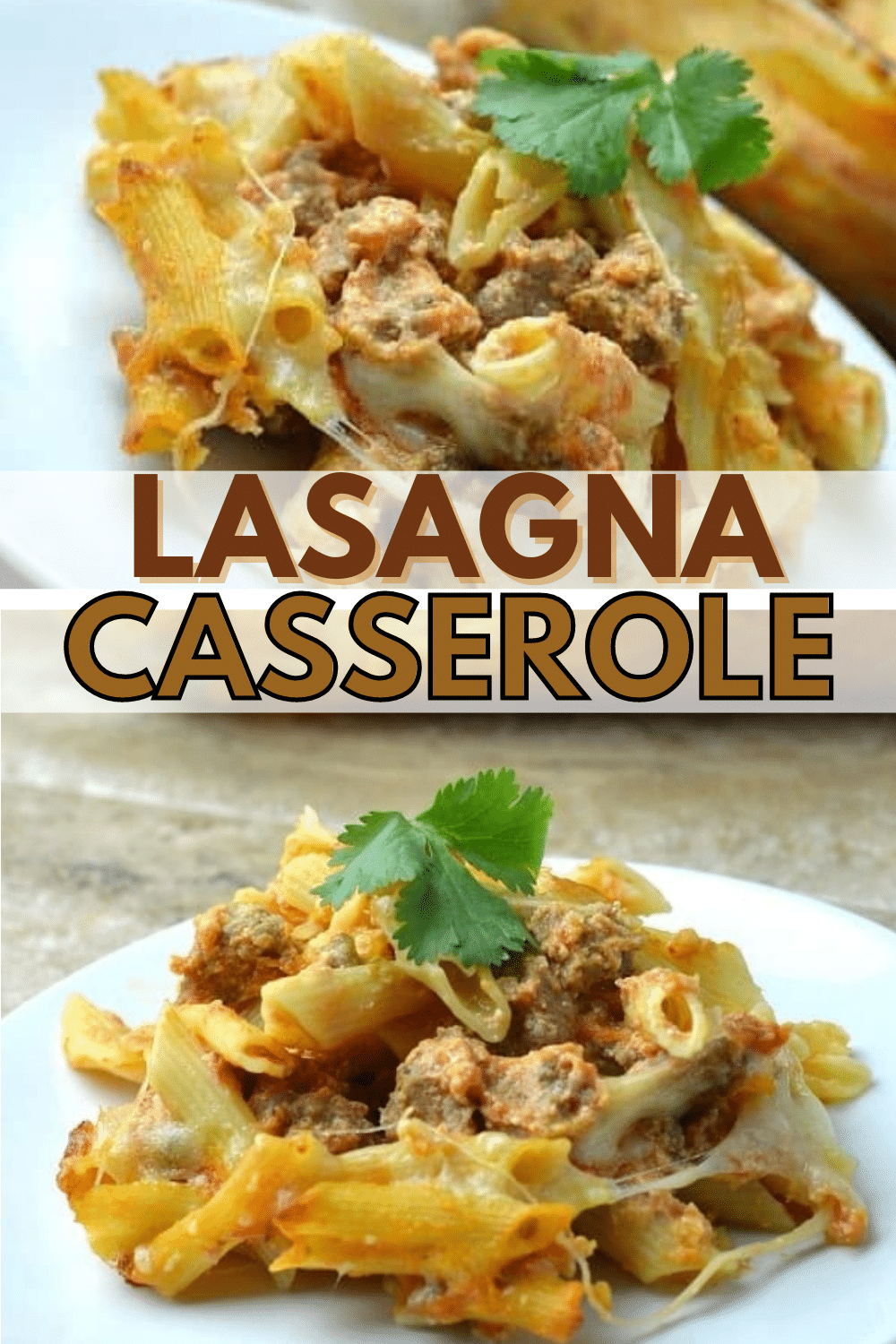This lasagna casserole is a family favorite! All the yummy taste of lasagna but less work. #casserole #lasagna #pasta #kidfriendly via @wondermomwannab