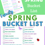 printable Family Spring Bucket List