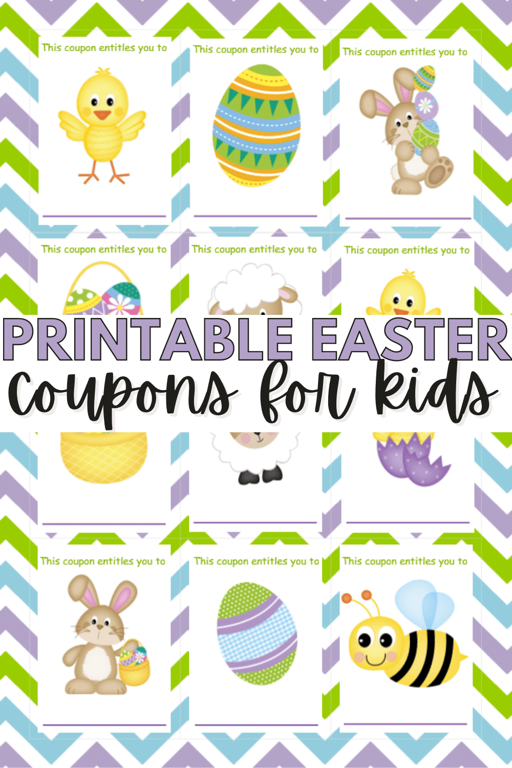 These colorful, printable Easter coupons for kids make a great, non-candy Easter basket filler that doesn't cost a dime and kids love! #printables #freeprintables #eastercoupons #coupons #kidprintables via @wondermomwannab