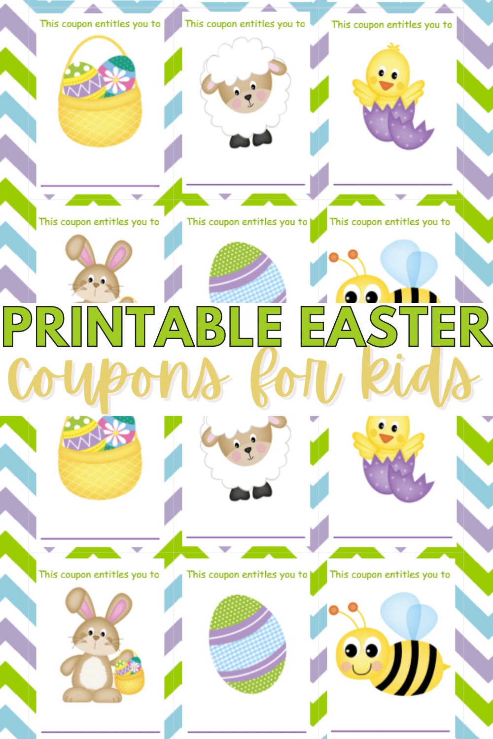 These colorful, printable Easter coupons for kids make a great, non-candy Easter basket filler that doesn't cost a dime and kids love! #printables #freeprintables #eastercoupons #coupons #kidprintables via @wondermomwannab