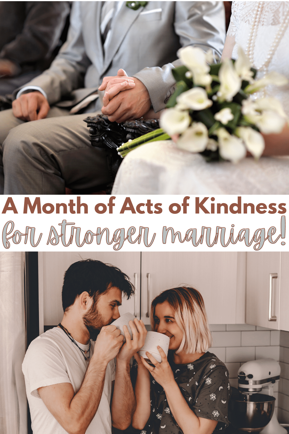 Acts of kindness don't have to be random or only for strangers. This calendar is full of acts you can do for your spouse to create a stronger marriage. #actsofkindness #marriagetips #marriageadvice via @wondermomwannab