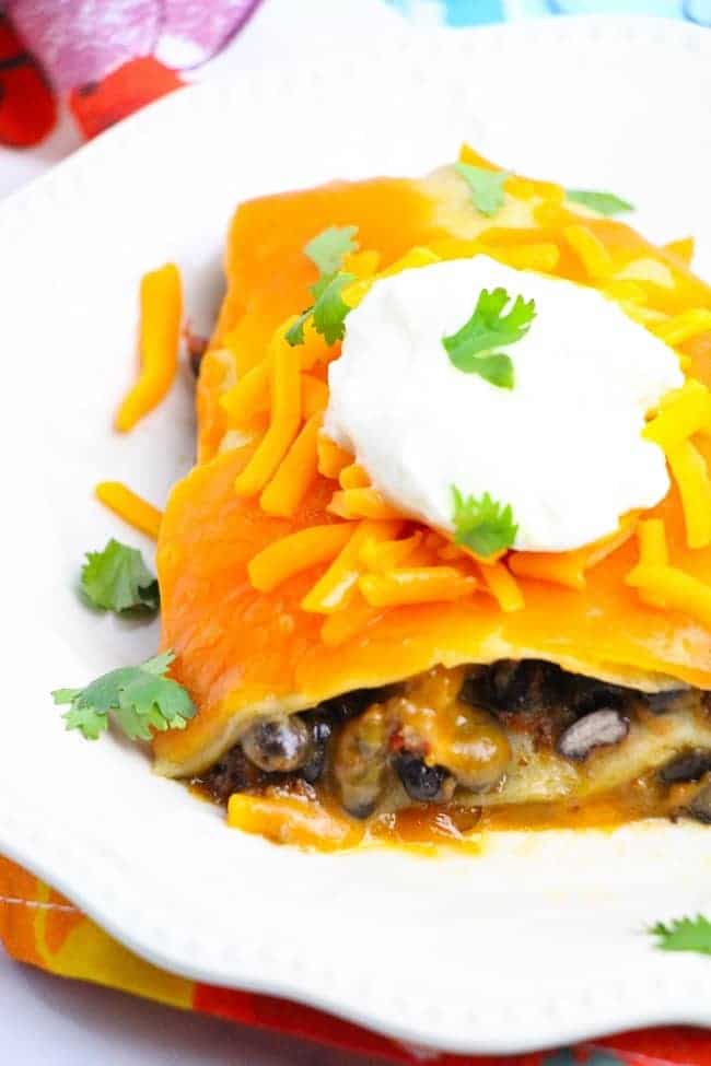 instant pot taco lasagna on a white plate