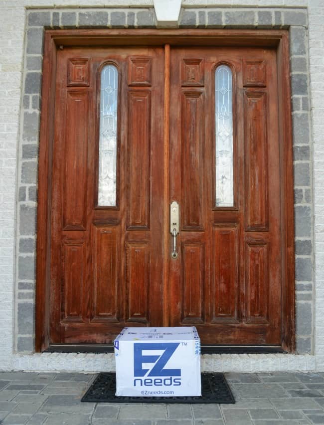 EZ needs box in front of doors of a home