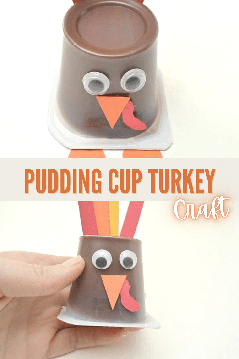 Thanksgiving pudding cup turkey craft is a delightful and fun activity for kids to create adorable turkeys using pudding cups.