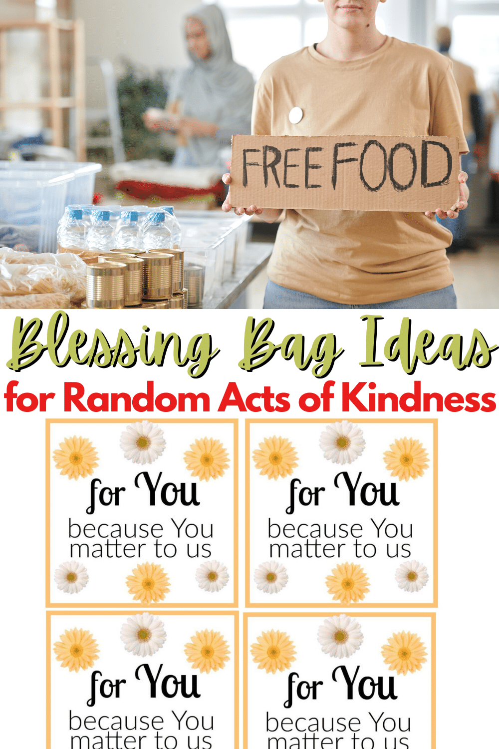 Making care packages using these simple blessing bag ideas is a wonderful random act of kindness idea to teach children to care for others. #randomactsofkindness #kindness #parentingtip #blessingbag via @wondermomwannab