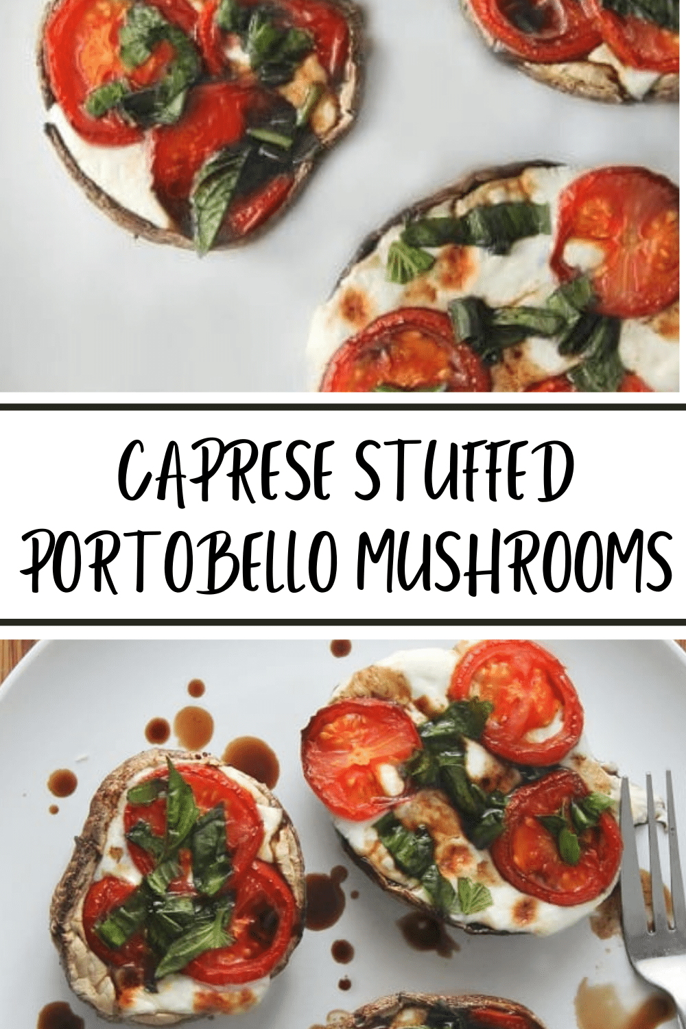 These caprese stuffed portobello mushrooms are a delicious and hearty vegetarian option for lunch or dinner that are fast and easy to make. #vegetarian #caprese#stuffedmushrooms #portobellomushrooms via @wondermomwannab