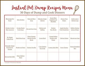 30 Days of Instant Pot Dump Recipes