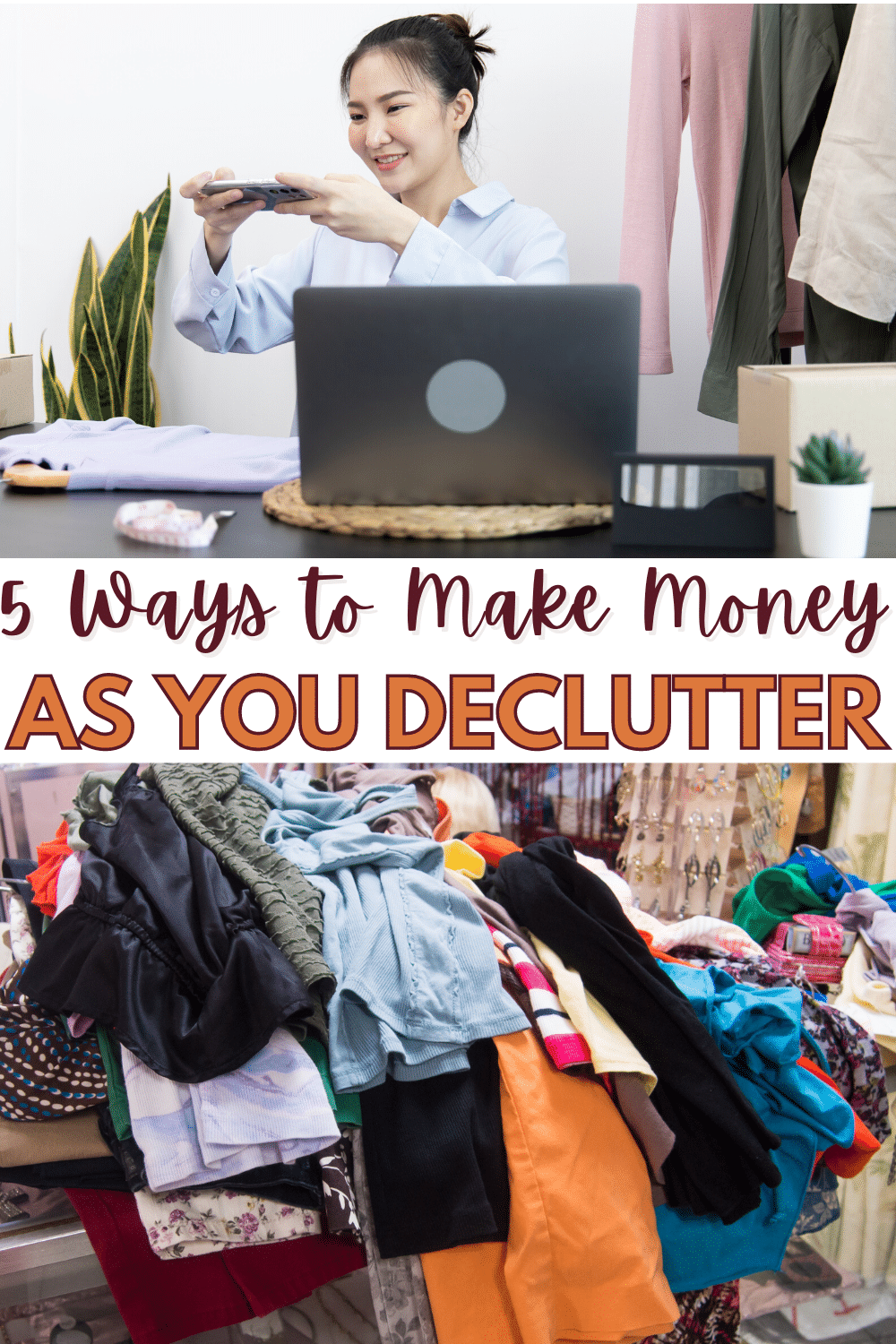Short on cash? Overwhelmed with too much stuff? Check out these simple ways to make extra money as you unclutter your home. #makingmoney #decluttering via @wondermomwannab